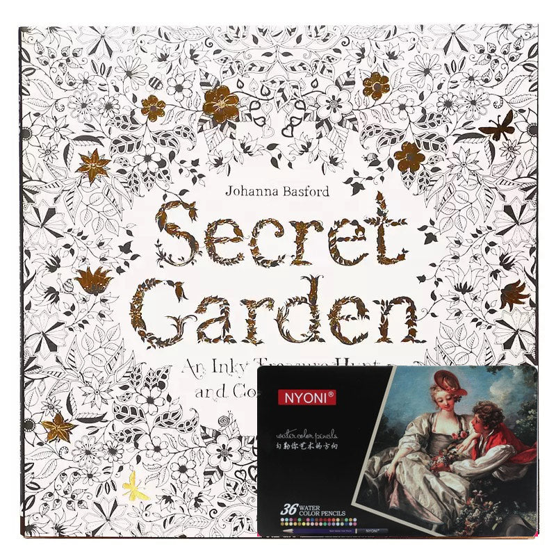 Secret Garden: Adult Coloring Book – Stress Relief, Anxiety Calm & Relaxation