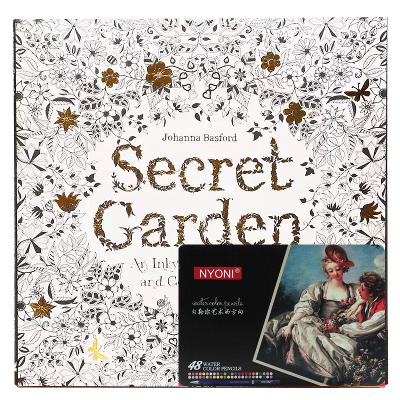 Secret Garden: Adult Coloring Book – Stress Relief, Anxiety Calm & Relaxation