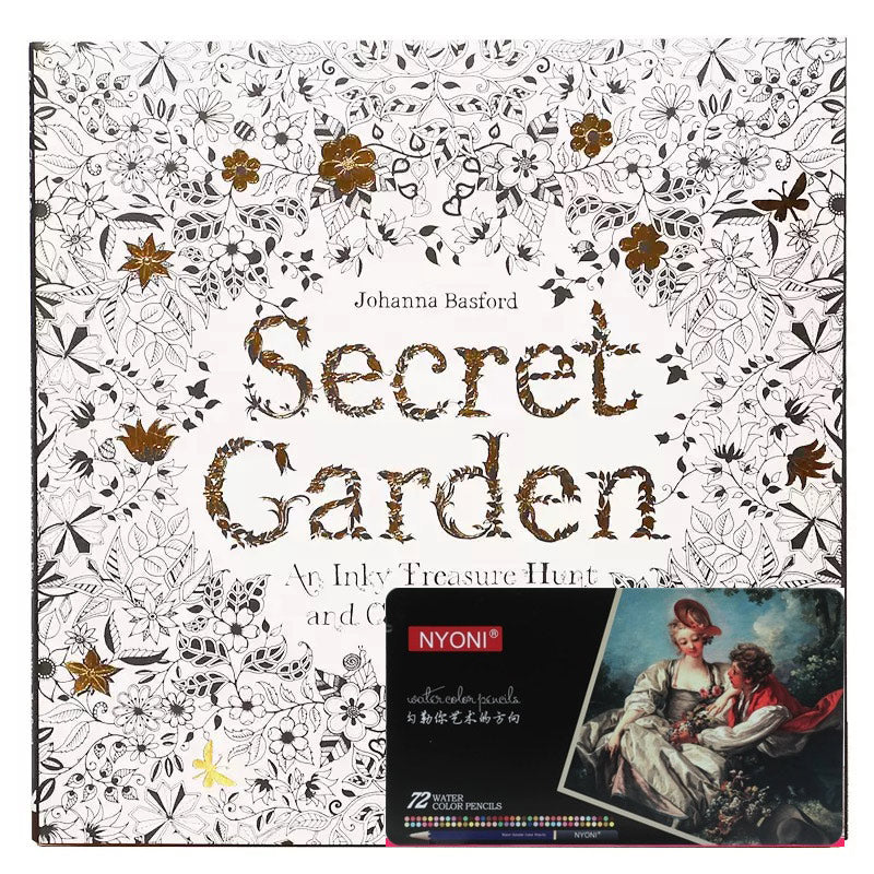 Secret Garden: Adult Coloring Book – Stress Relief, Anxiety Calm & Relaxation