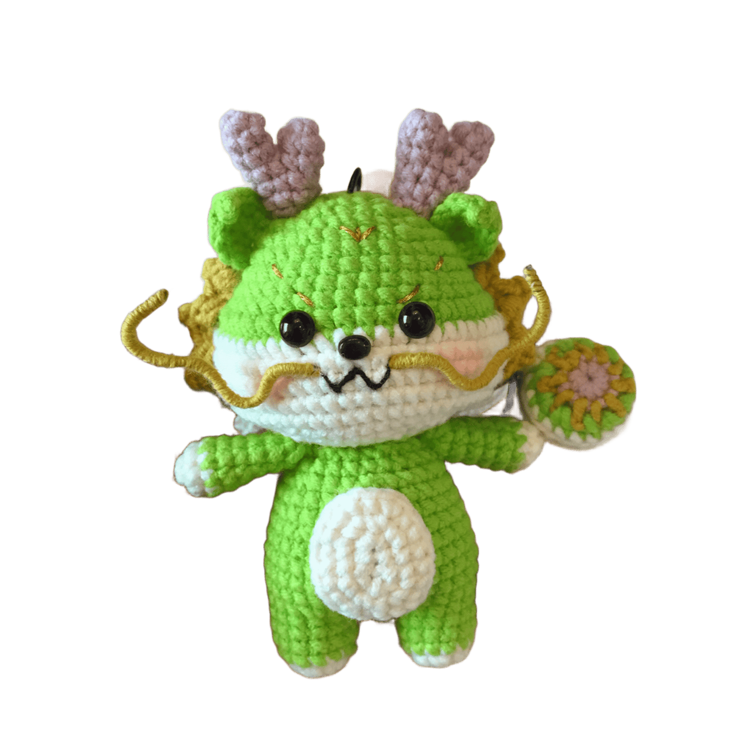 DIY Hand-Knitted Dragon Ornament Kit - Beginner-Friendly, Video Tutorials