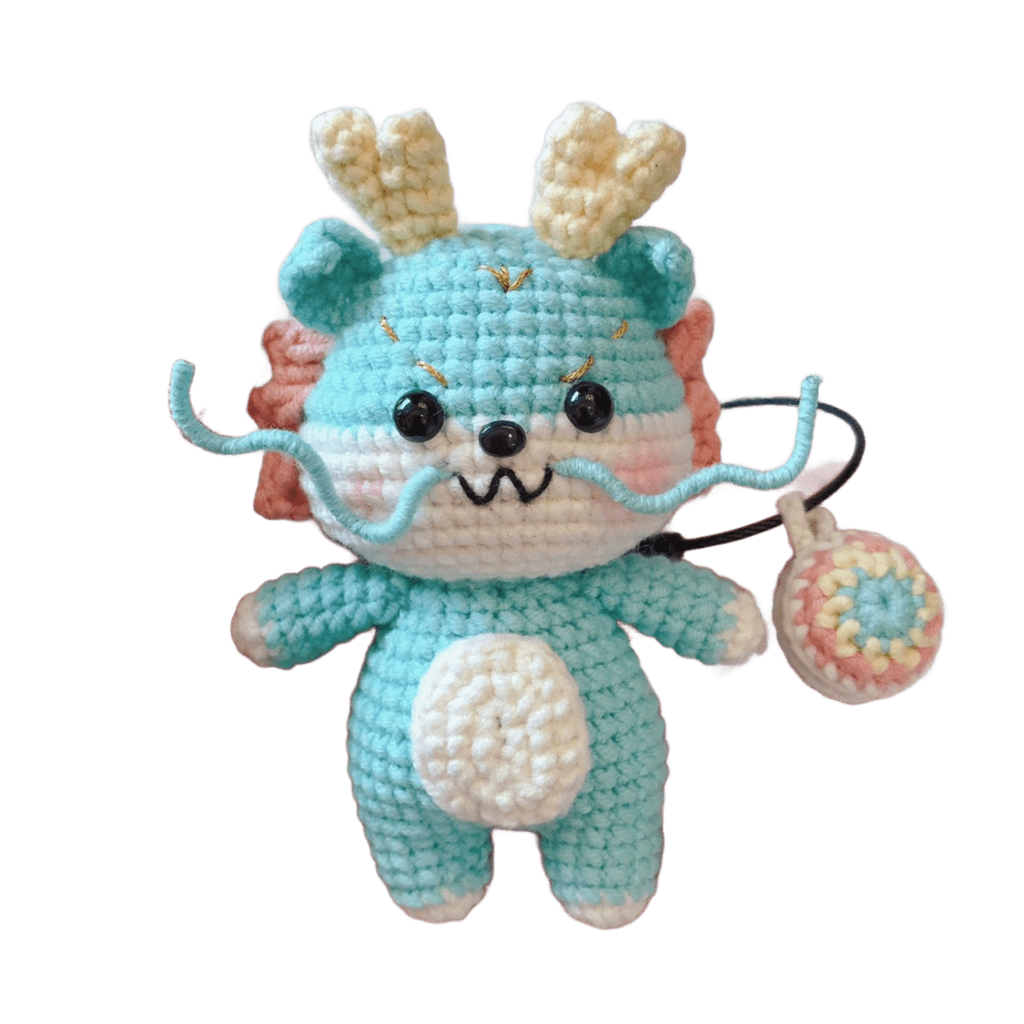 DIY Hand-Knitted Dragon Ornament Kit - Beginner-Friendly, Video Tutorials