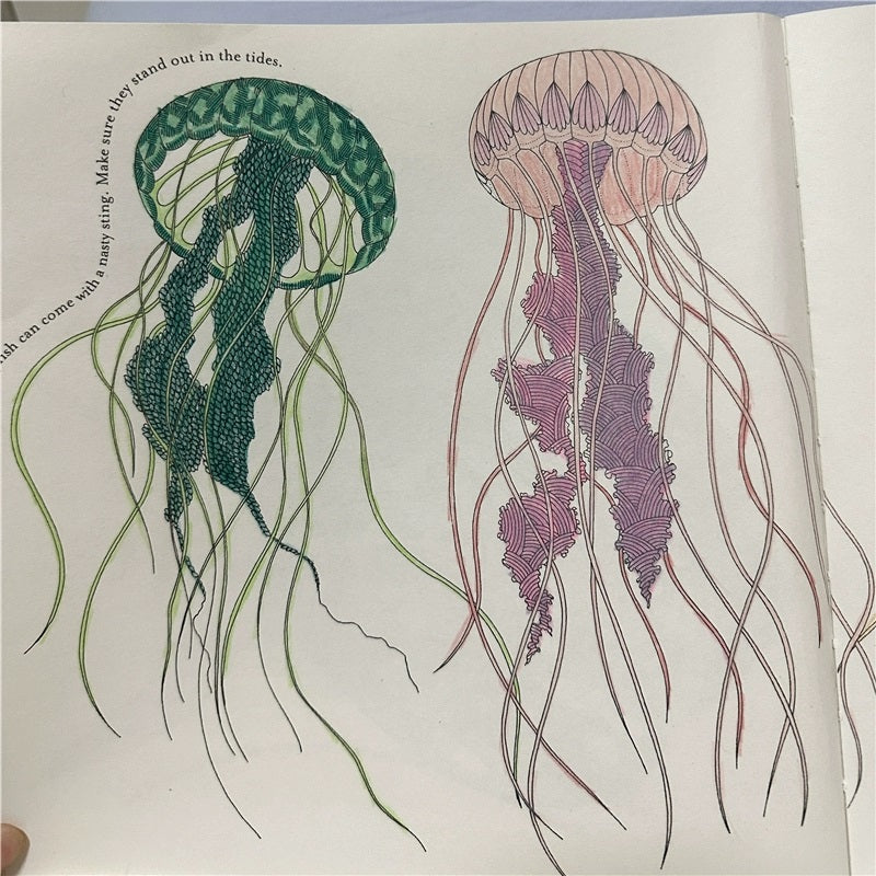 Lost Ocean: An Inky Adventure and Coloring Book for Adults
