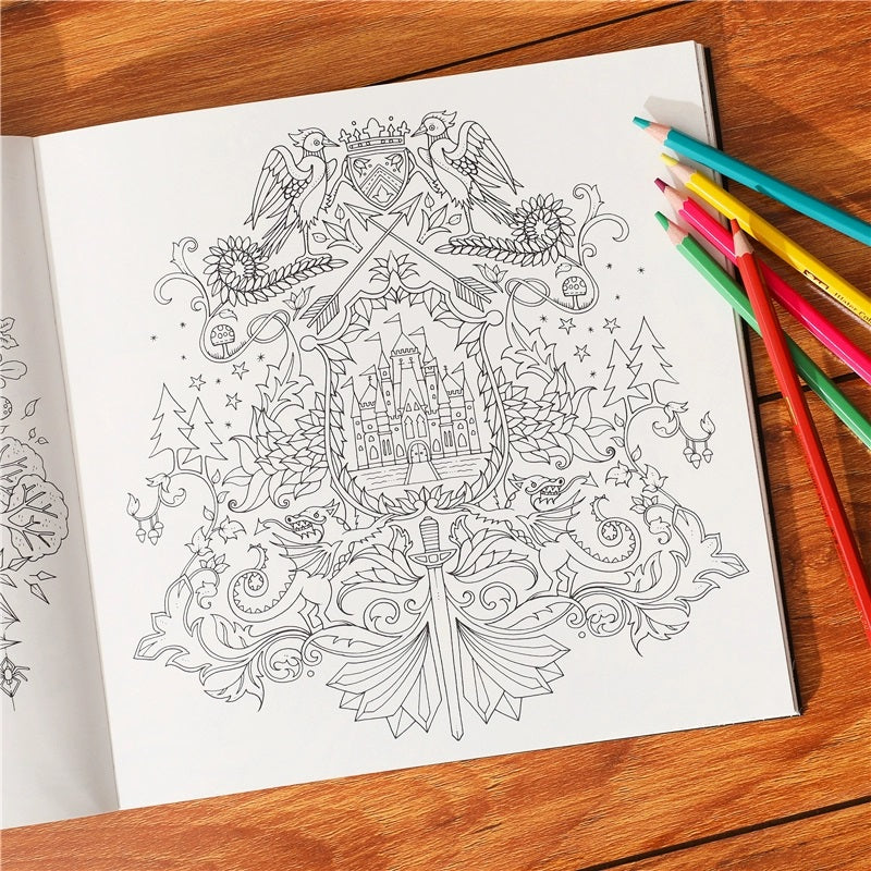 Enchanted Forest: An Inky Quest and Coloring book