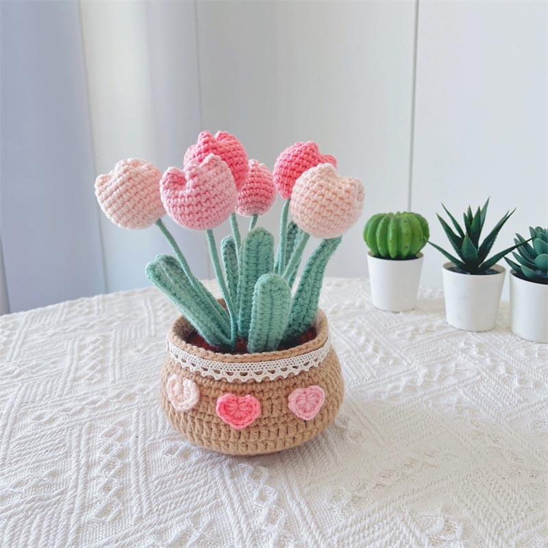 Handcrafted DIY Yarn Flower Bouquet - Unique Decor & Gift Idea