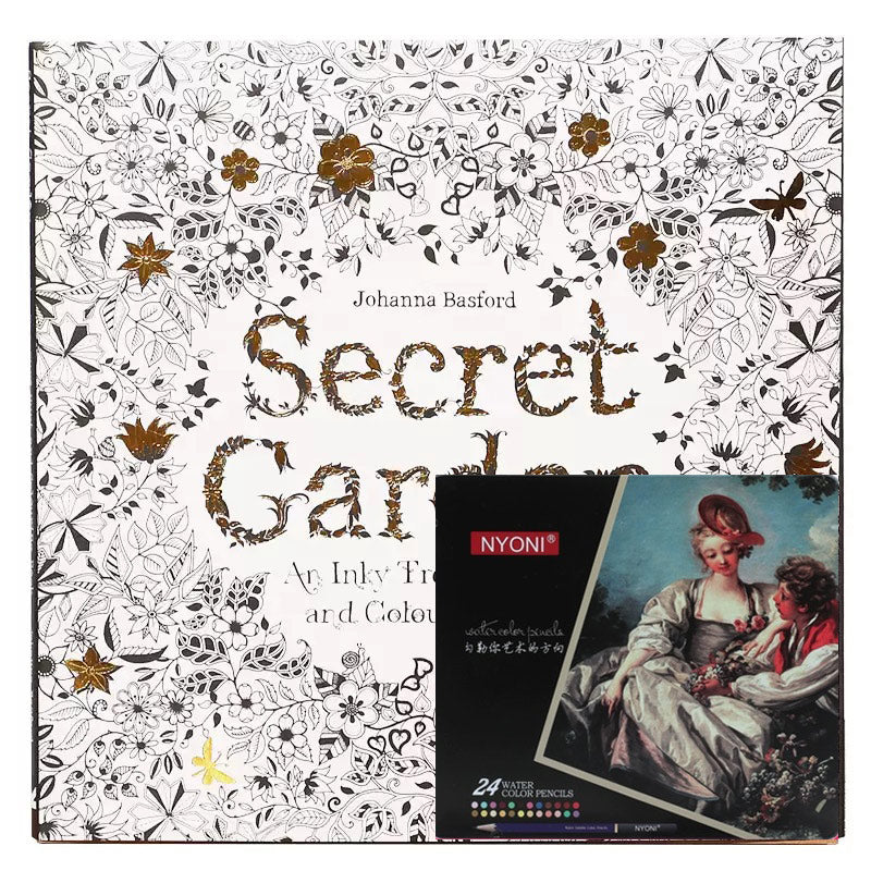 Secret Garden: Adult Coloring Book – Stress Relief, Anxiety Calm & Relaxation