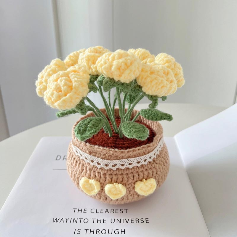Handcrafted DIY Yarn Flower Bouquet - Unique Decor & Gift Idea