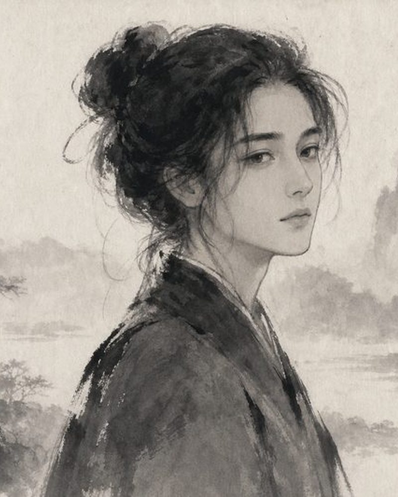 Chinese Ink Wash sample
