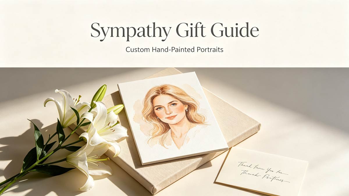 When Is a Custom Hand-Painted Portrait the Right Sympathy Gift for Grieving Families