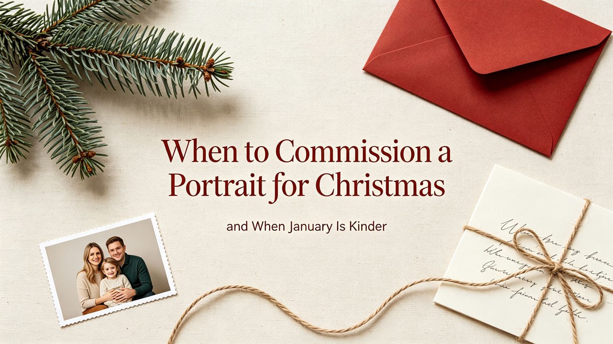 When to Commission a Portrait for Christmas — and When January Is Kinder