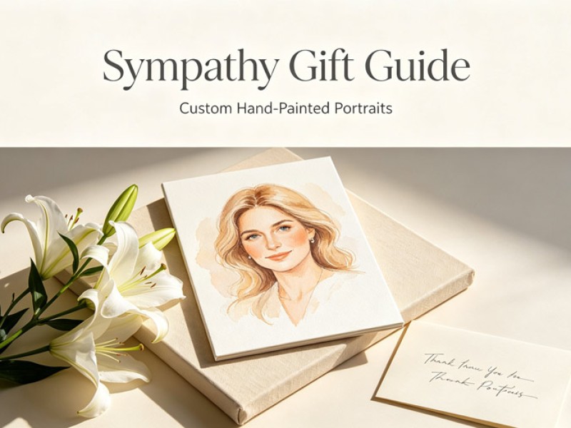 When Is a Custom Hand-Painted Portrait the Right Sympathy Gift for Grieving Families